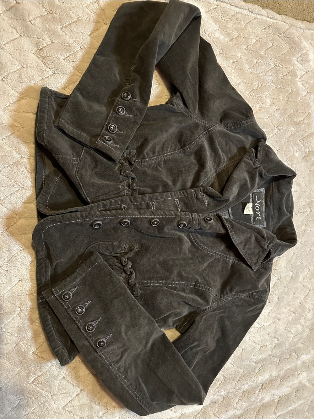 Worthington Women's Dark Gray Button Front Jacket